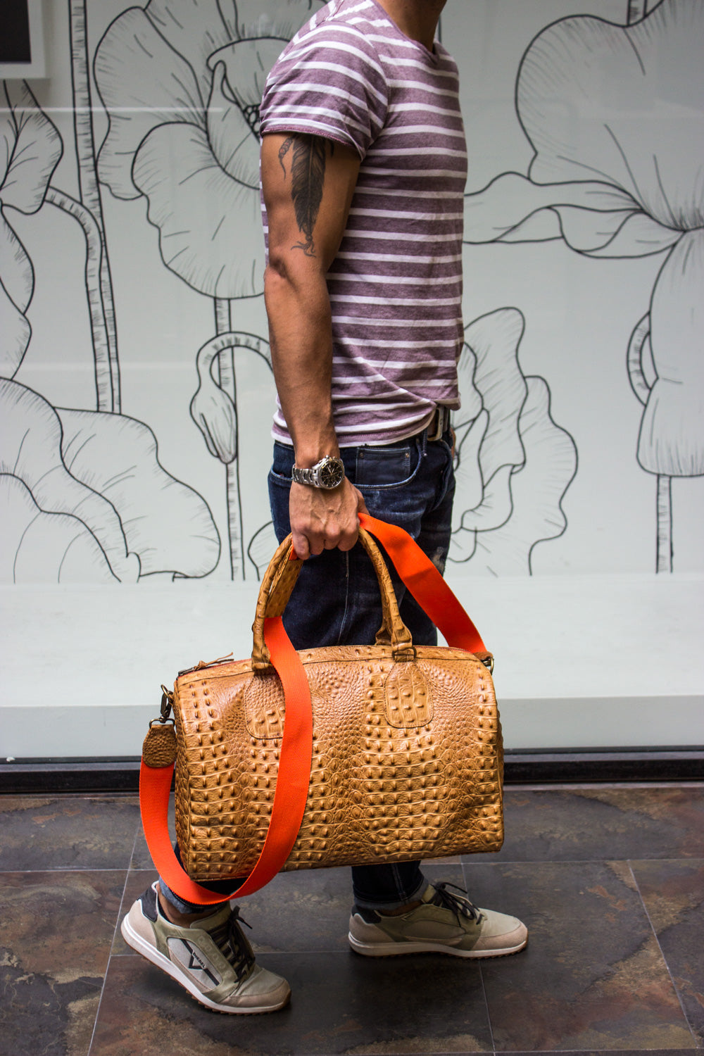OUST Leather Bag in Luxury animal embossed - PDCollection Leatherwear - Online Shop