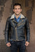 BELGRAVE SQ Leather Jacket Shearling  Quilted in Distressed Brown - PDCollection Leatherwear - Online Shop