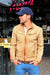 SOL STORM Leather Jacket Pre-Washed tan Leather  - Cafe Racer - PDCollection Leatherwear - Online Shop