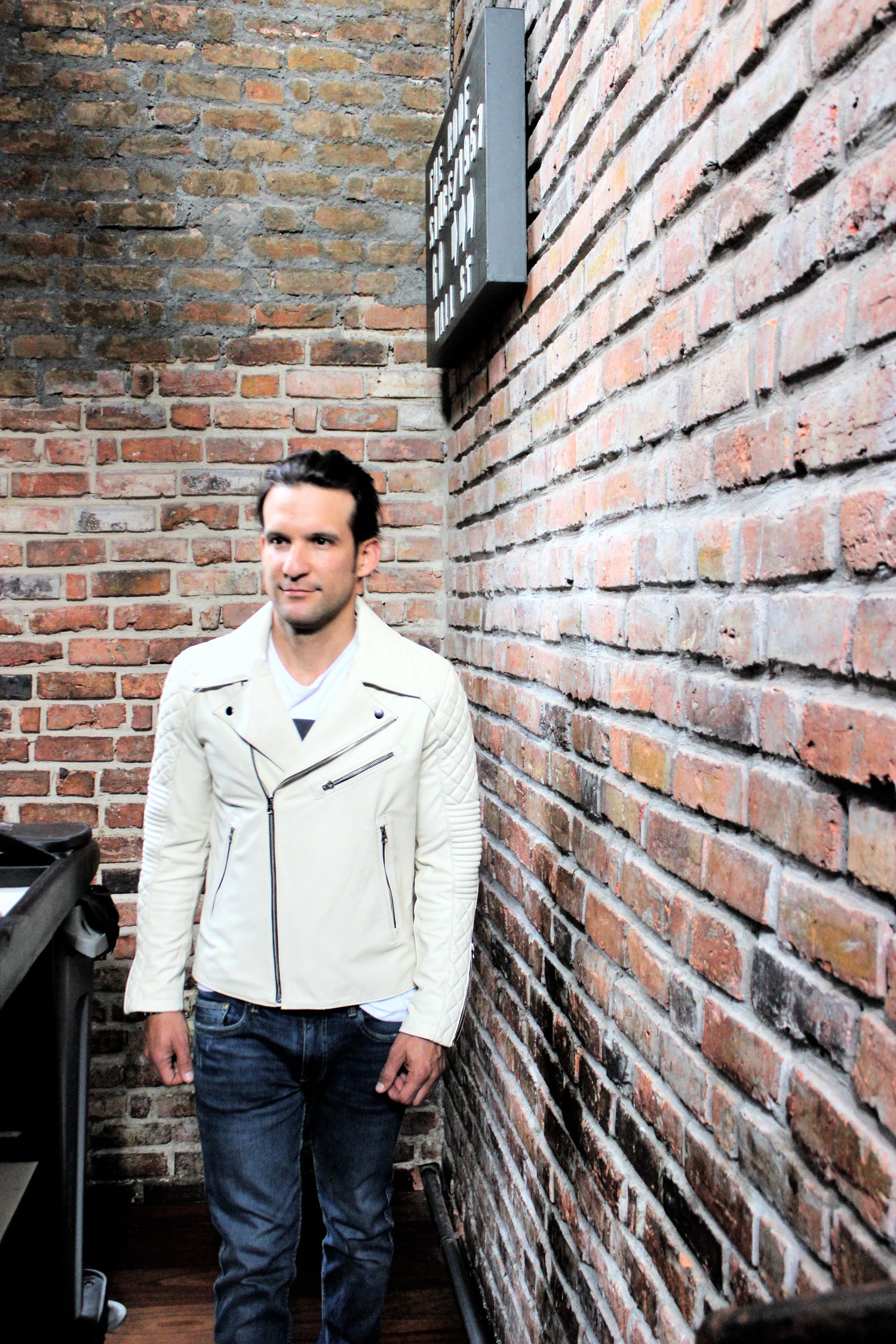 MONACO Leather Jacket  Calf -  Ivory Color Quilted - PDCollection Leatherwear - Online Shop