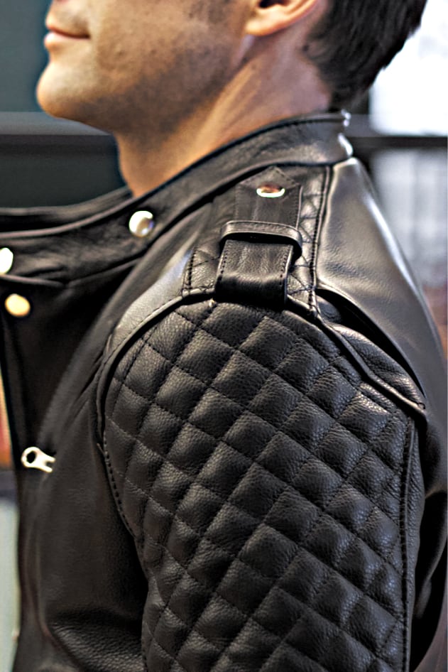 LOTUS ROCKSTAR  Leather Jacket Black  - Bison