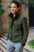 FIELD FR SH Leather Jacket Dark Green  - Nubuck Suede - Short-Length