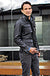 FIELD Leather Jacket   - Black -  Mid-Length