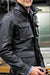 FIELD Leather Jacket   - Black -  Mid-Length