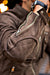 MI6 Leather Jacket - Double Cargo Pockets in Taupe