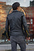 Rebel LAMBO Edition Black & Yellow Leather Jacket in Calfskin