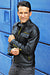 MI6 Leather Jacket - Double Cargo Pockets in Black & Yellow