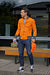COSMO Leather Jacket Bomber lightweight - Perforated - Orange