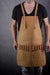 2S Leather Apron in Genuine Leather Camel  Custom-Made Name Initials - Baristas BBQ Kitchen Artist