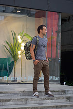 STEEL Leather Bag Backpack in Luxury Green Camo - Limited Ed