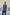 BROOKLYN BT Jean & Leather Jacket Dark Blue Denim & Raw beige Leather Sleeves