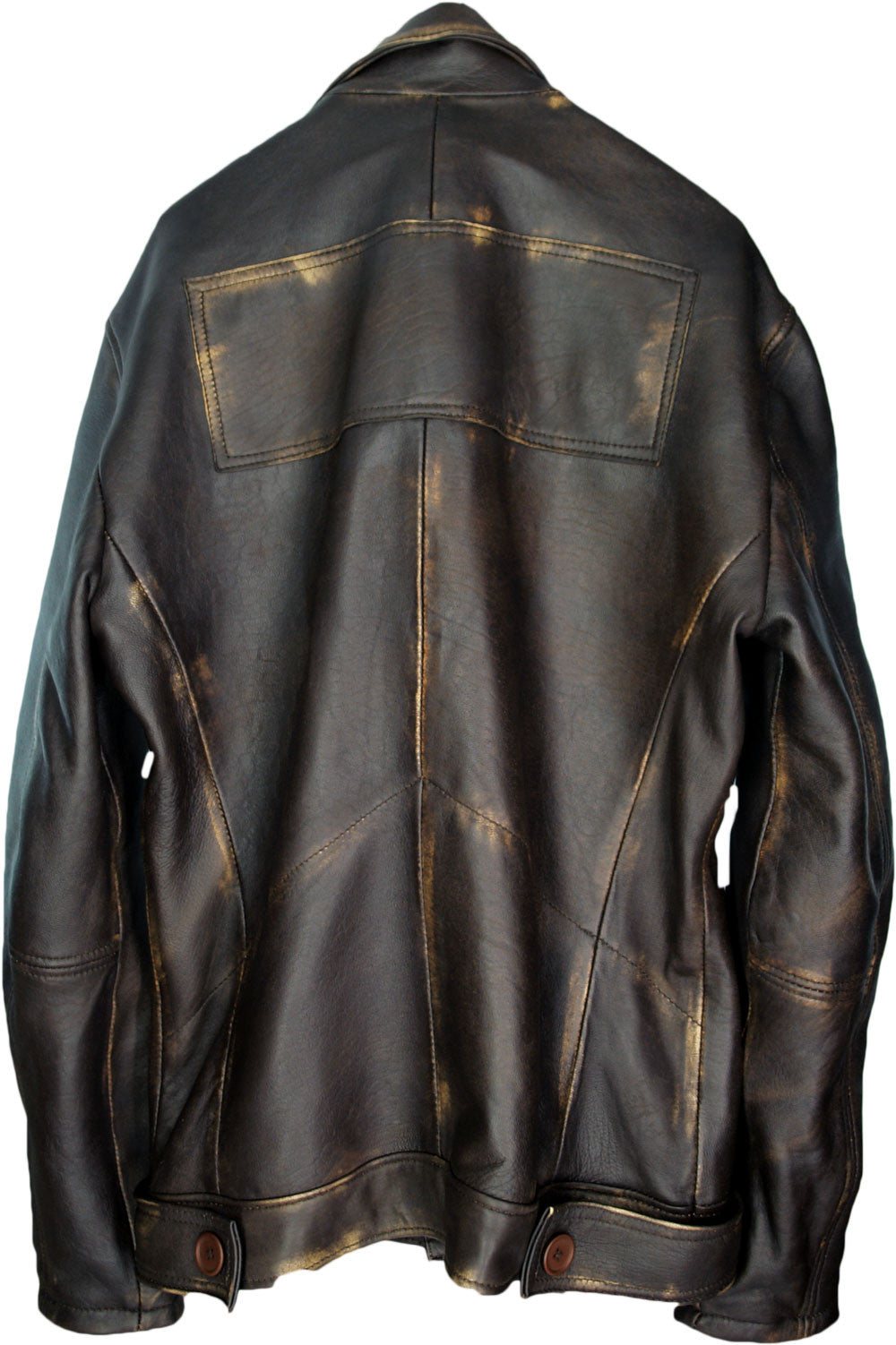 GHOST Leather Jacket Distressed Brown Mid-Length - PDCollection Leatherwear - Online Shop