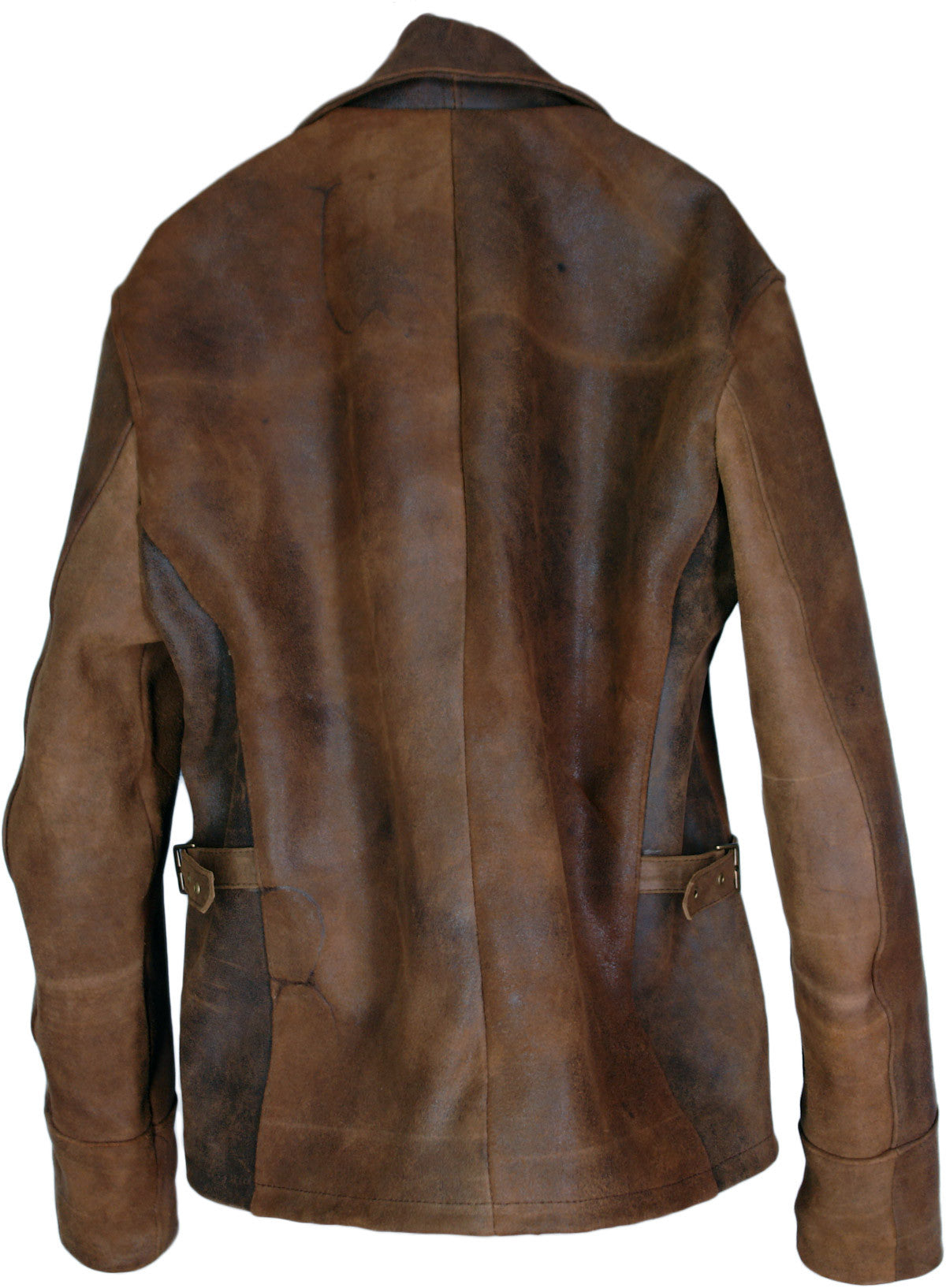 RUGGED Aged Leather Jacket in Vintage Brown - PDCollection Leatherwear - Online Shop