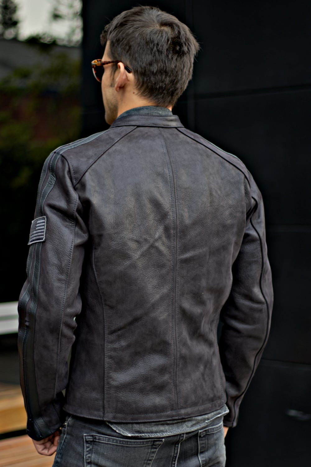 R80 HERITAGE Leather Jacket -Black on Black