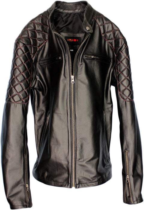 SPIDER Leather Jacket Black / Red - PDCollection Leatherwear - Online Shop