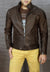 GAMMA Leather Jacket - Distressed Brown Quilted - PDCollection Leatherwear - Online Shop