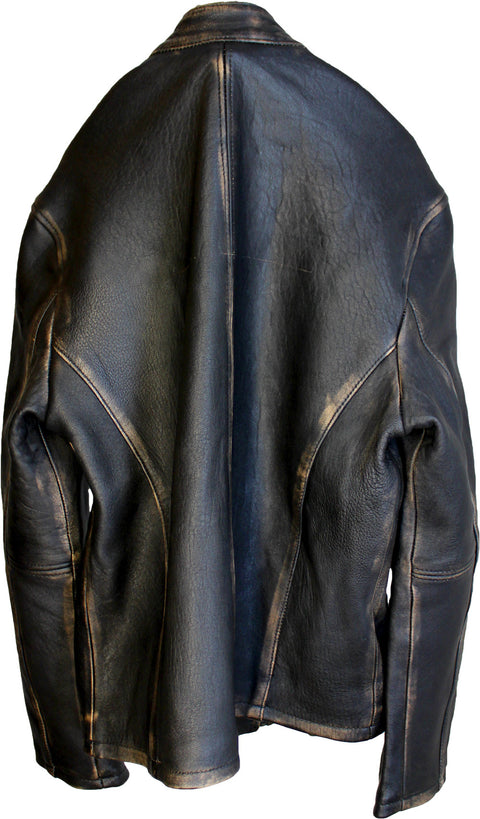 R79 Leather Jacket Distressed Black Vintage Fit - PDCollection Leatherwear - Online Shop