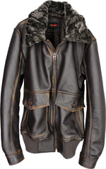 BELL 59 Leather Pilot Jacket ShearlingDistressed Dark Brown - PDCollection Leatherwear - Online Shop