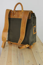 AVENTURA Backpack - Leather and Canvas - PDCollection Leatherwear - Online Shop