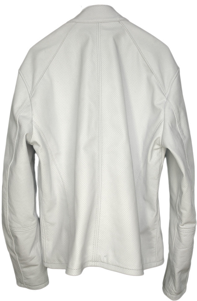 MOTOGP Leather Jacket Mesh - White - PDCollection Leatherwear - Online Shop