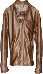 R79 Leather Jacket Hazelnut Vintage Cafe Racer - - PDCollection Leatherwear - Online Shop