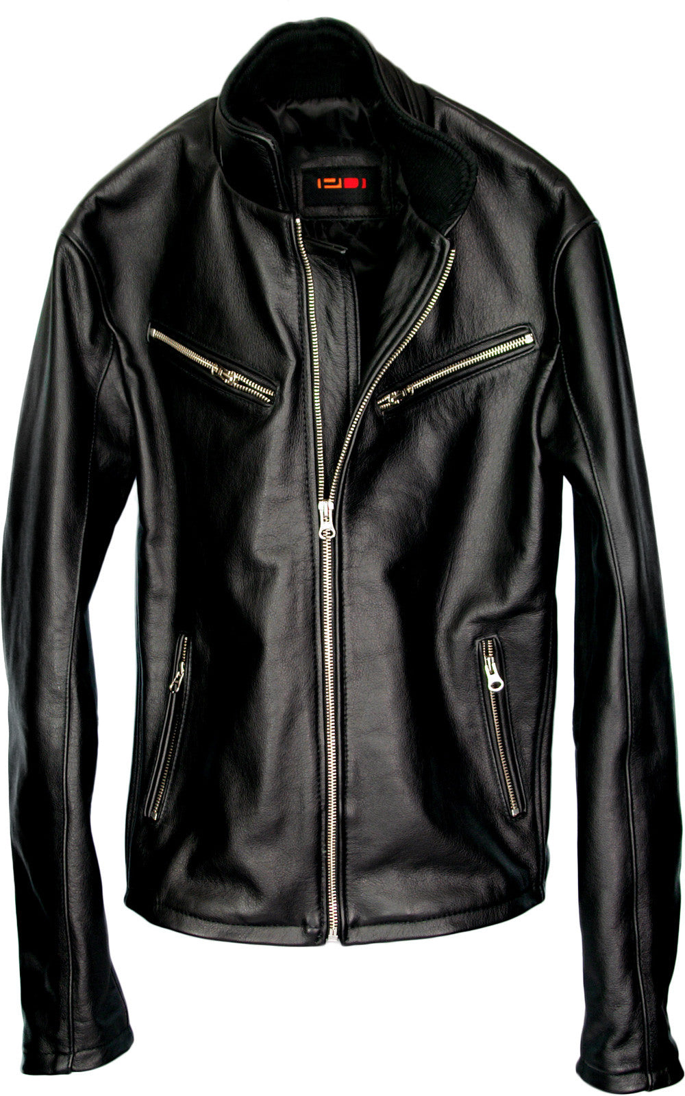 SEINFELD Leather Jacket Solid Black Motorcycle - PDCollection Leatherwear - Online Shop